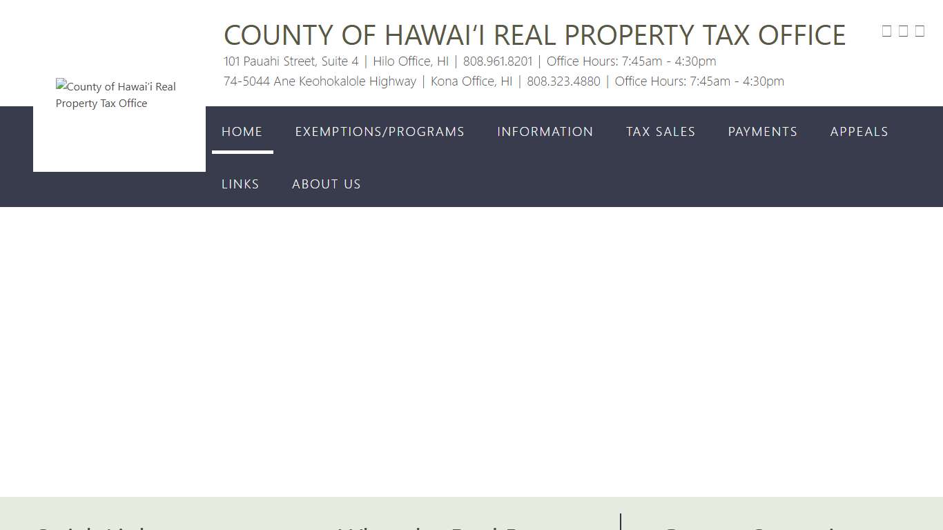 County of Hawaiʻi Real Property Tax Office