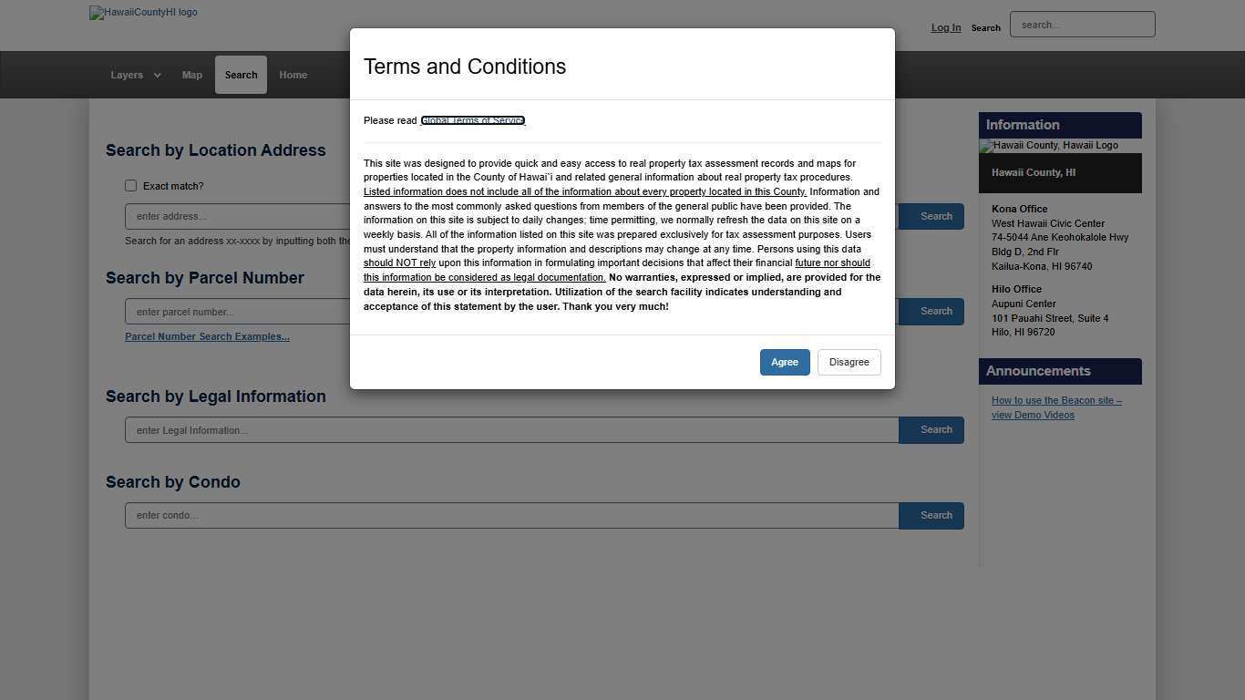 qPublic - Hawai'i County, HI - Search