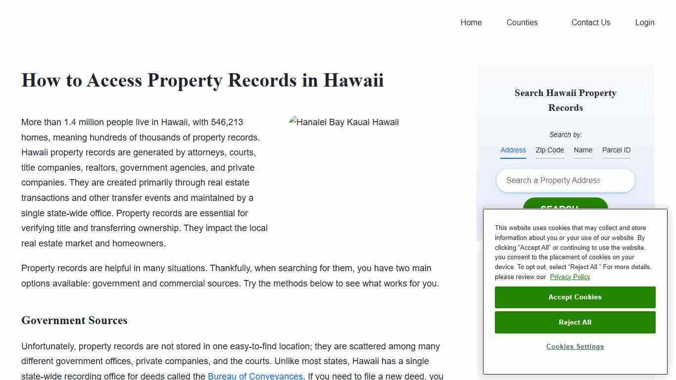 Hawaii Property Records Search | Owners, Deeds, Permits